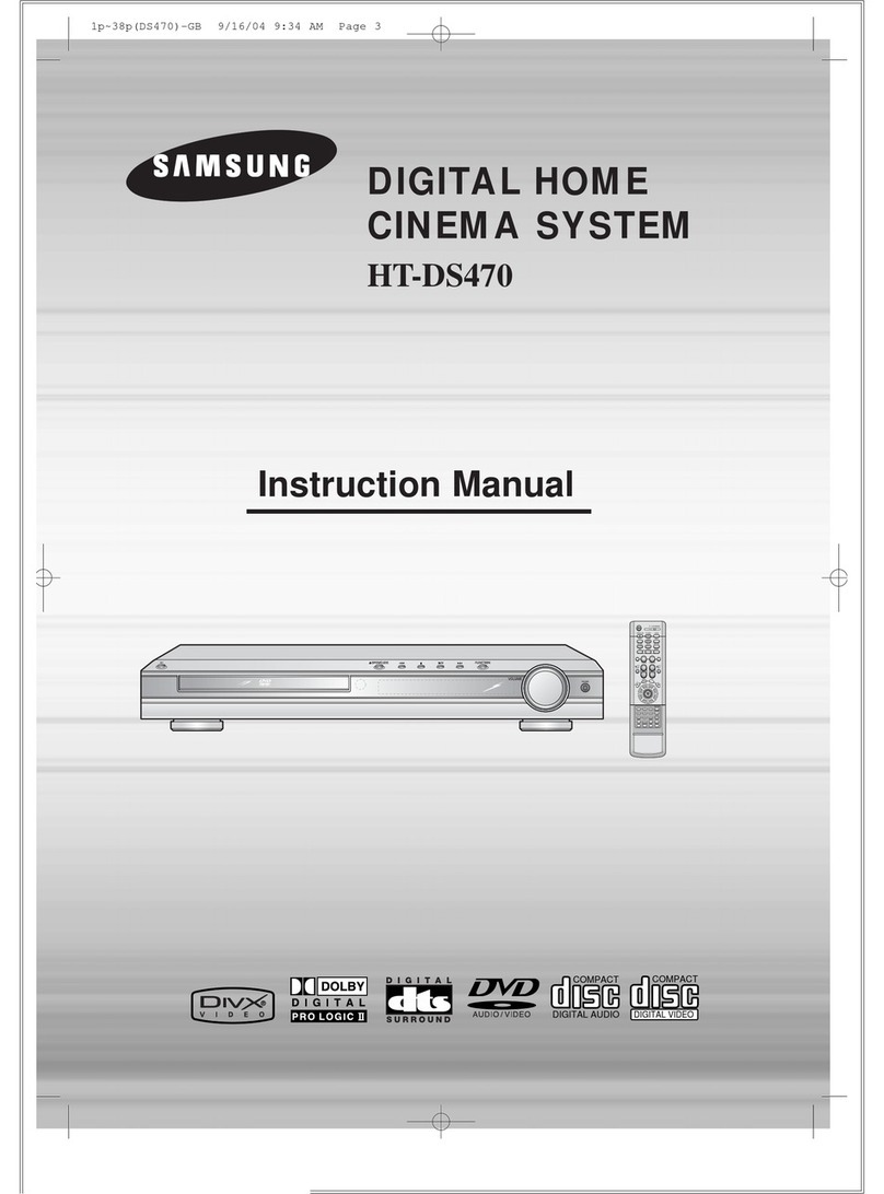 Samsung HT-DS470 User manual Samsung HT-DS470 User manual
