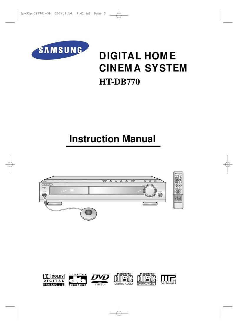 Samsung HT-DB770 User manual