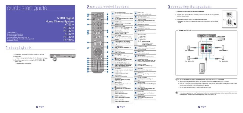 Samsung HT-Z210 User manual
