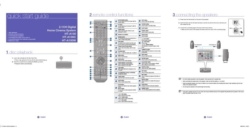 Samsung HT-A100 User manual