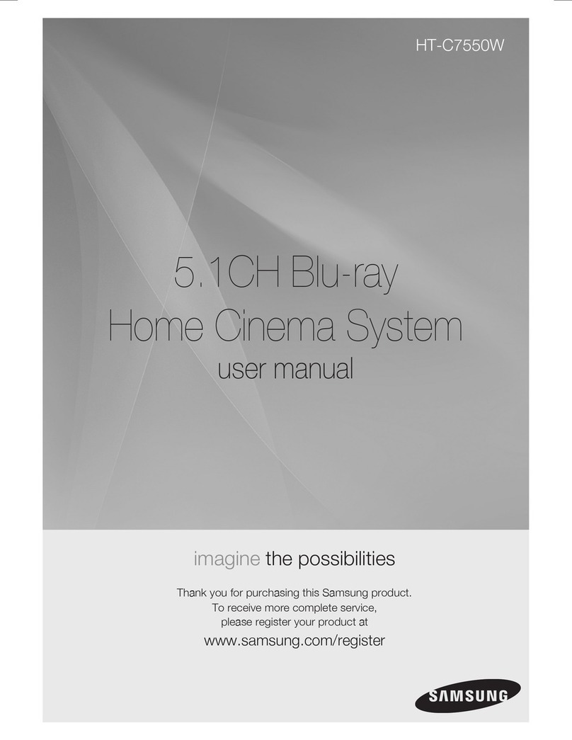 Samsung HT-C7550W User manual