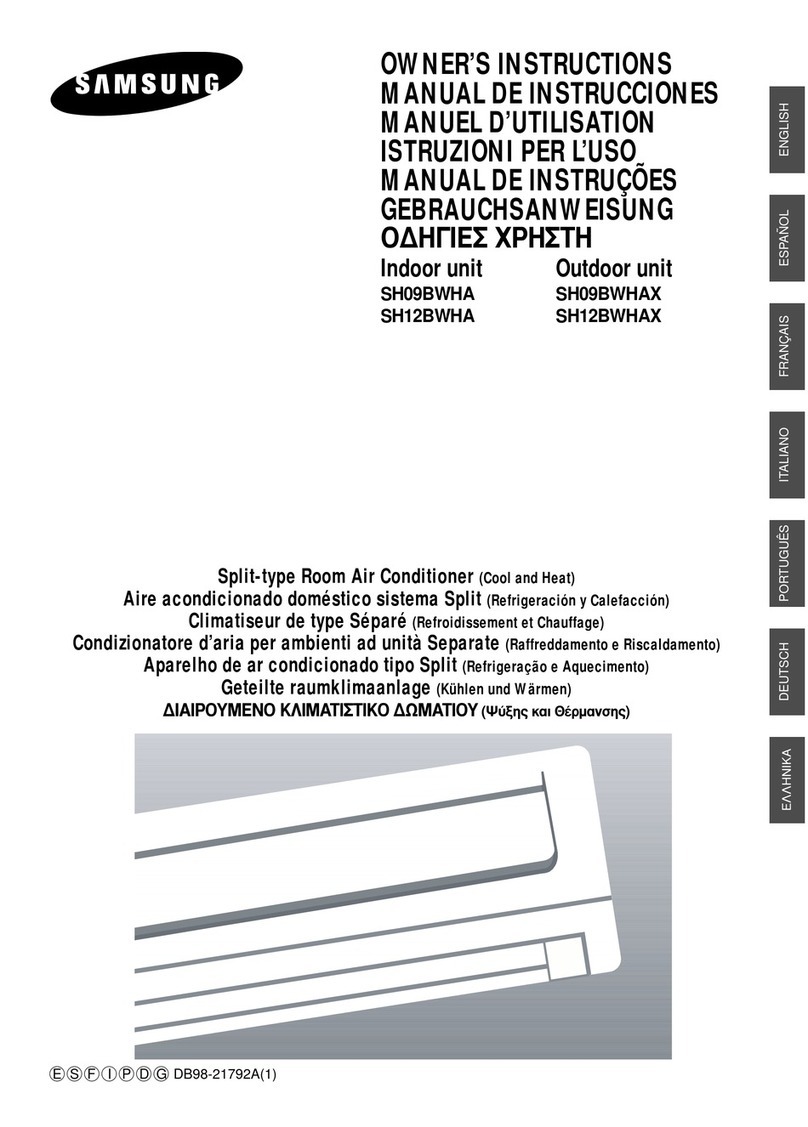Samsung SH09BWHA Series User manual