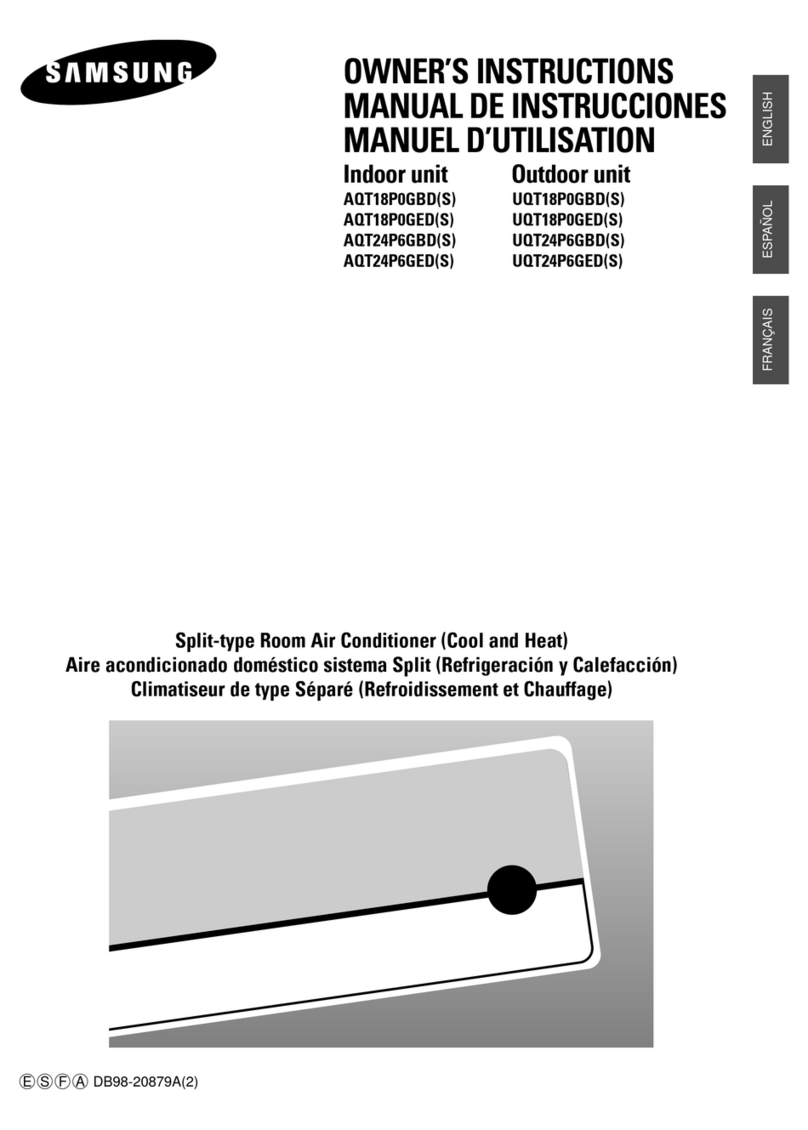 Samsung AQT18P0GED/AND User manual Samsung AQT18P0GED/AND User manual