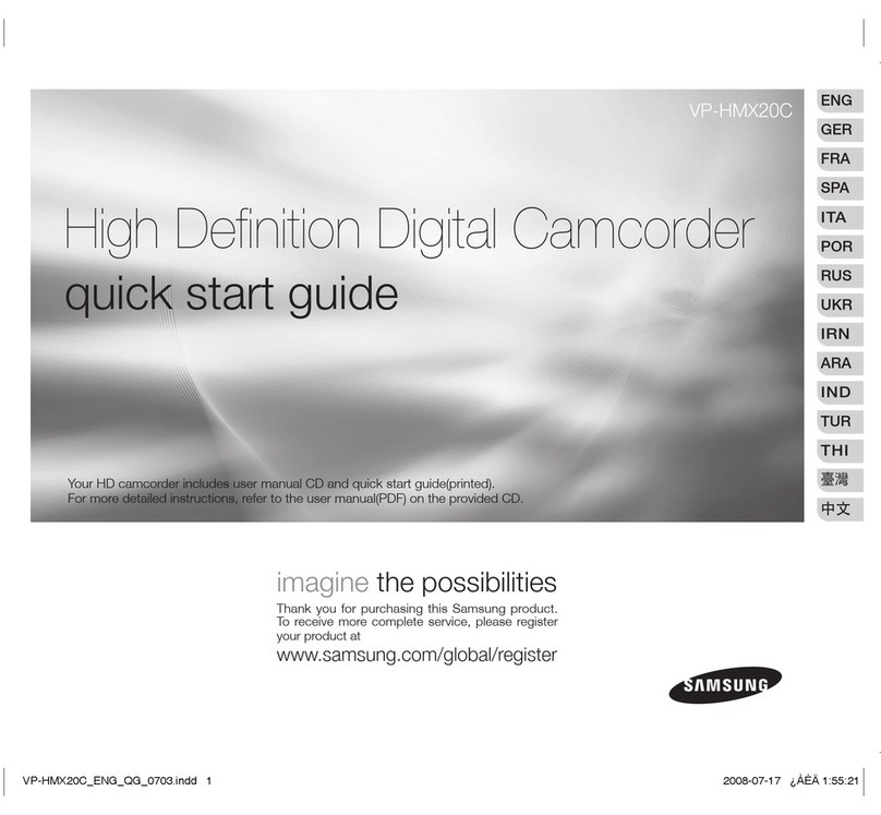 Samsung VP-HMX20C User manual