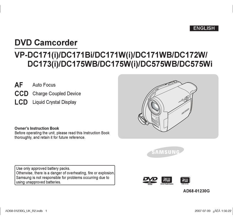 Samsung VP-DC171I Owner's manual