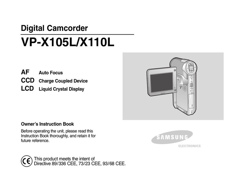 Samsung VP-X110L Owner's manual