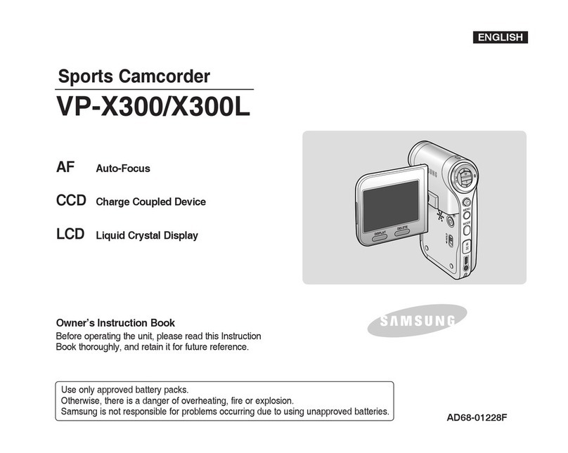 Samsung VP-X300 Owner's manual