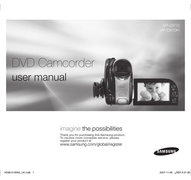 Samsung VP-DX10 user manual