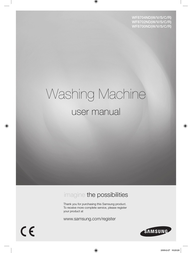 Samsung WD7704C8U user manual