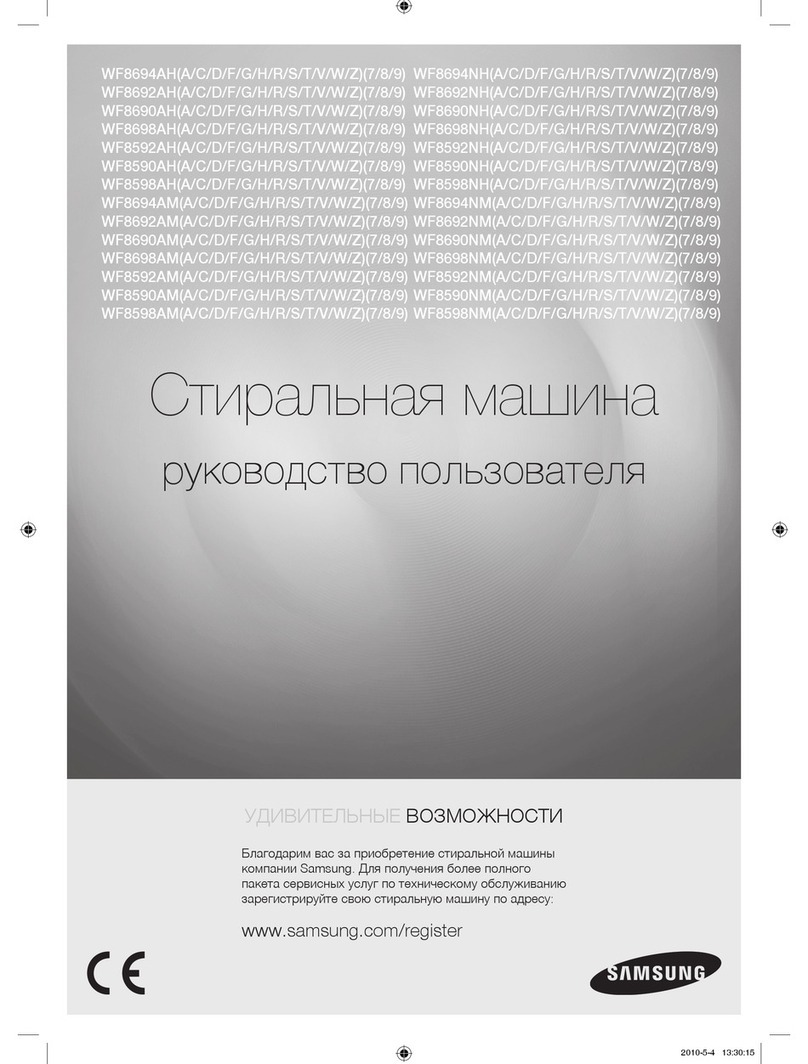 Samsung WF8602NGY User manual