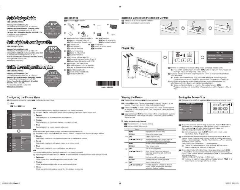 Samsung LN40B540P8F User manual
