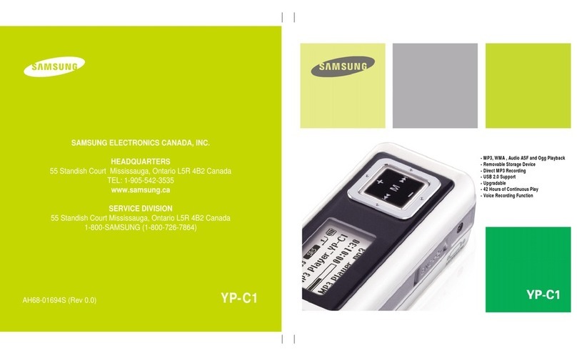 Samsung YP-C1X user manual