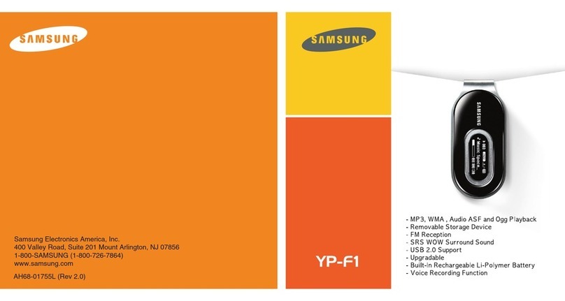 Samsung YP-F1XB User manual
