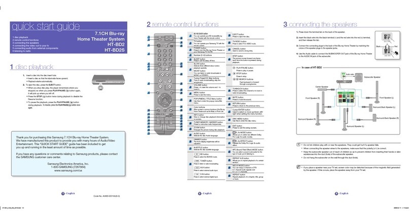 Samsung HT-BD2S User manual