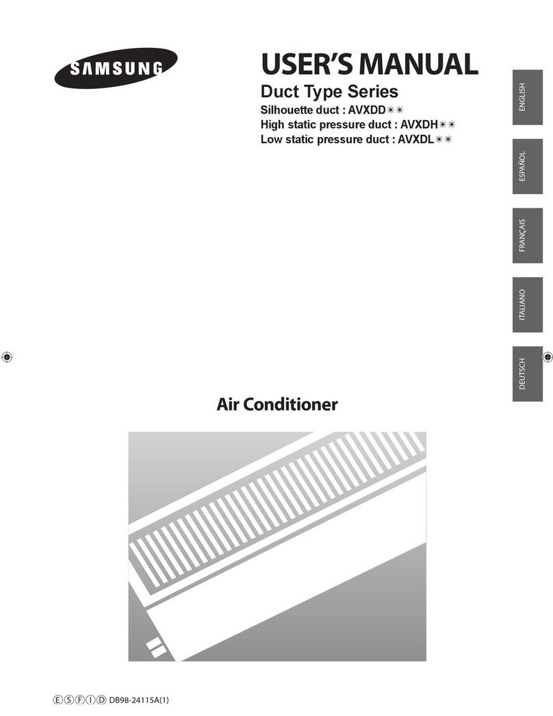 Samsung AVXDHH112EA User manual Samsung AVXDHH112EA User manual