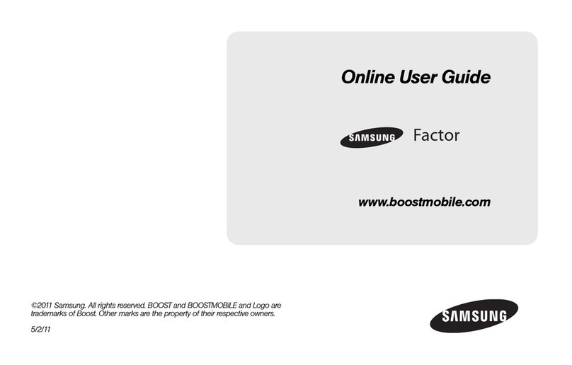 Samsung Factor SPH-M260 Online user's guide