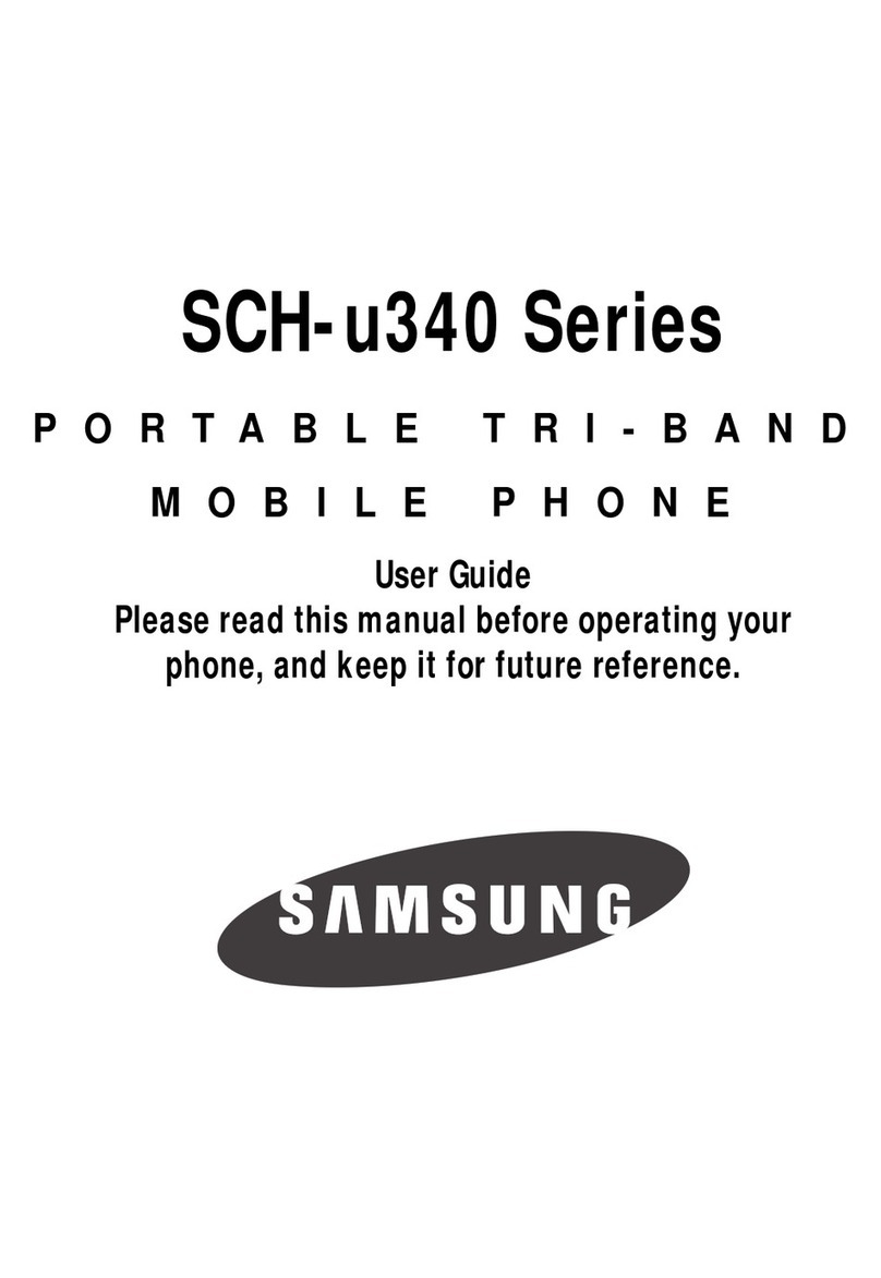 Samsung SCH U340 - Cell Phone - Verizon Wireless User manual