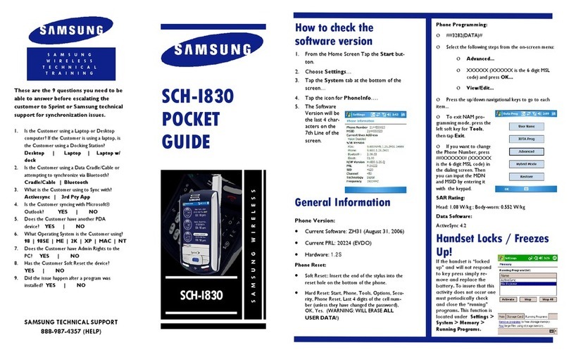 Samsung SCH-i830 Series User manual