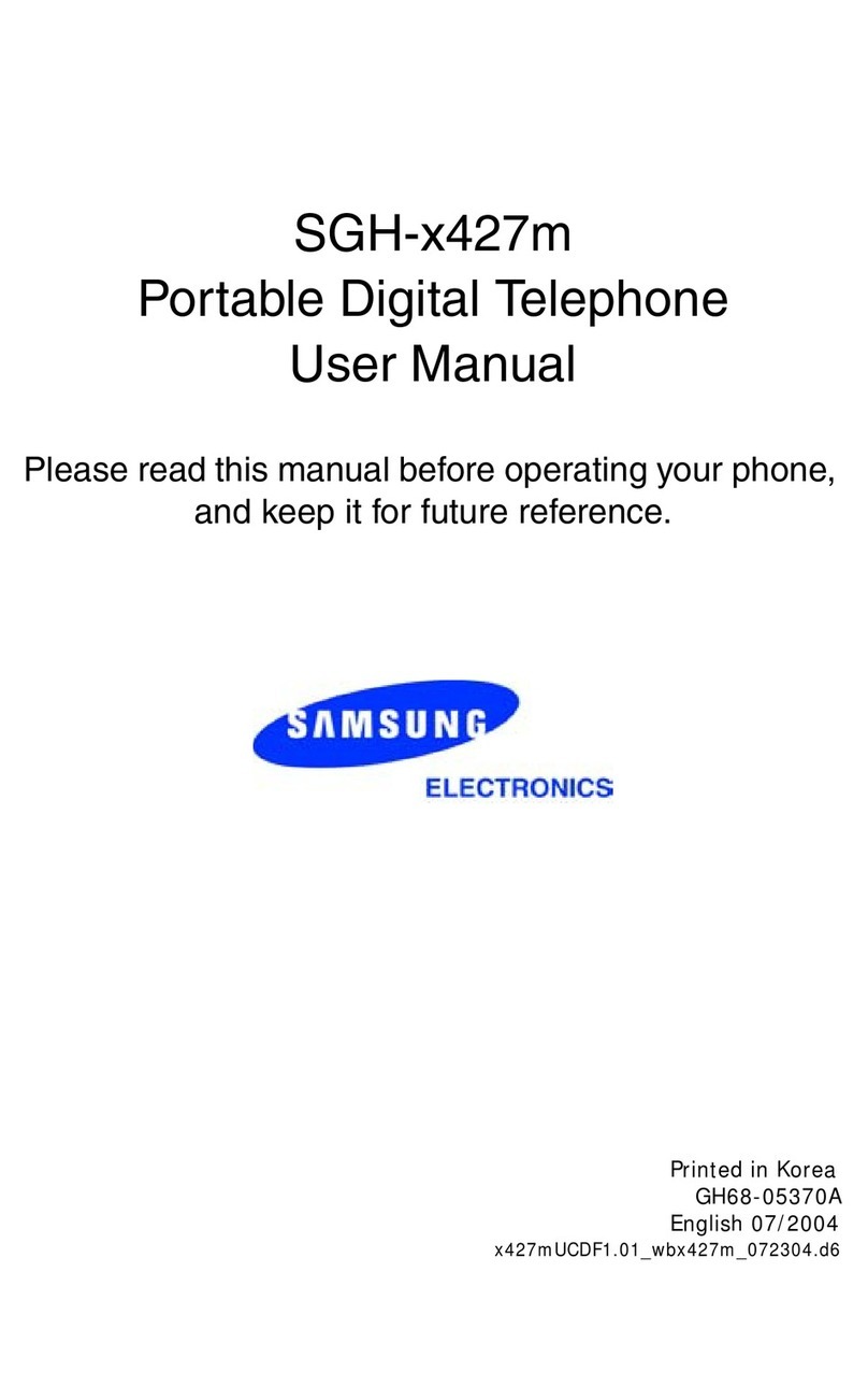 Samsung SGH X427 User manual Samsung SGH X427 User manual
