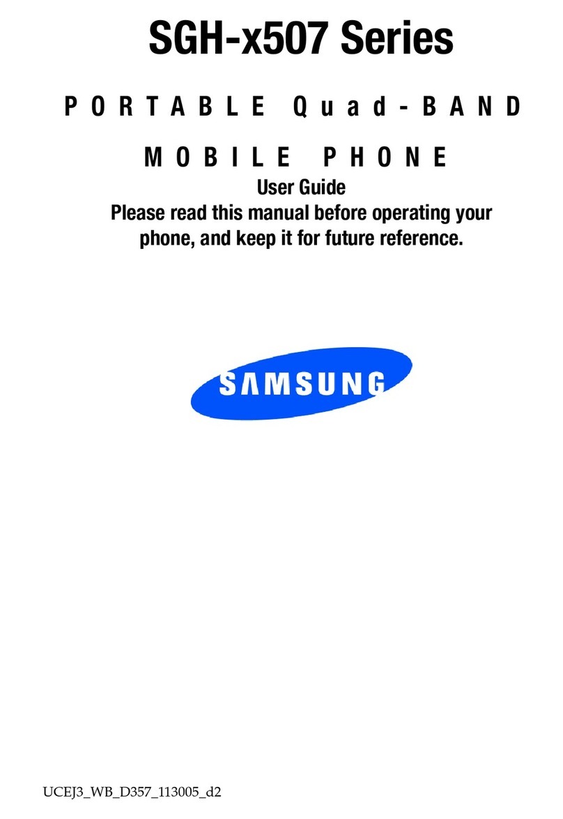 Samsung SGH-x507 Series User manual