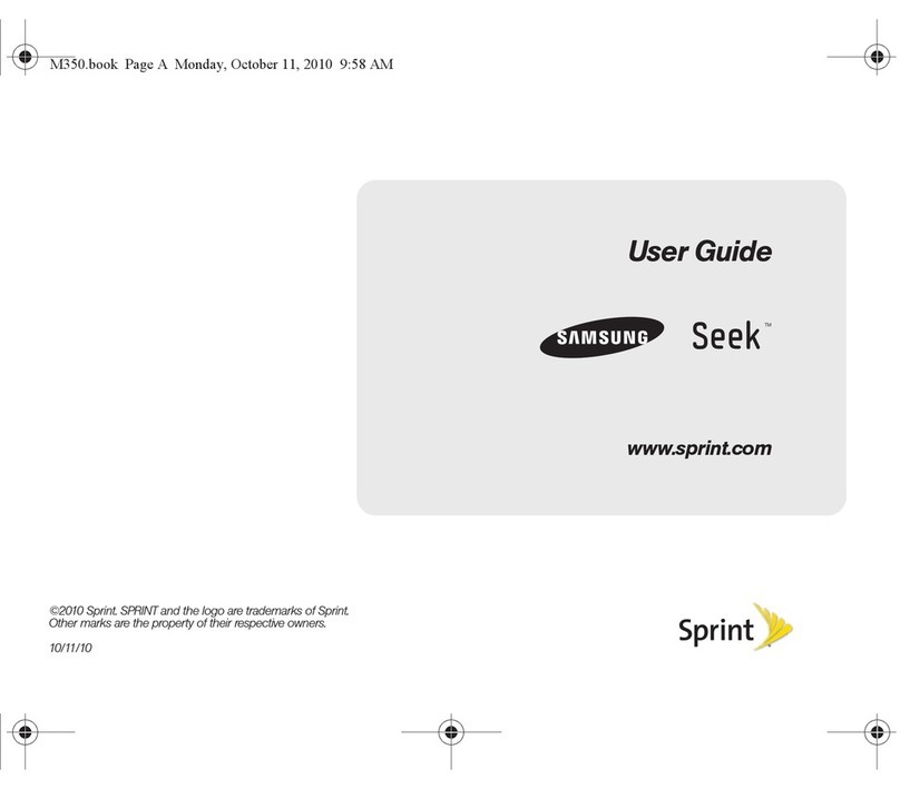 Samsung Seek SPH-M350 User manual Samsung Seek SPH-M350 User manual
