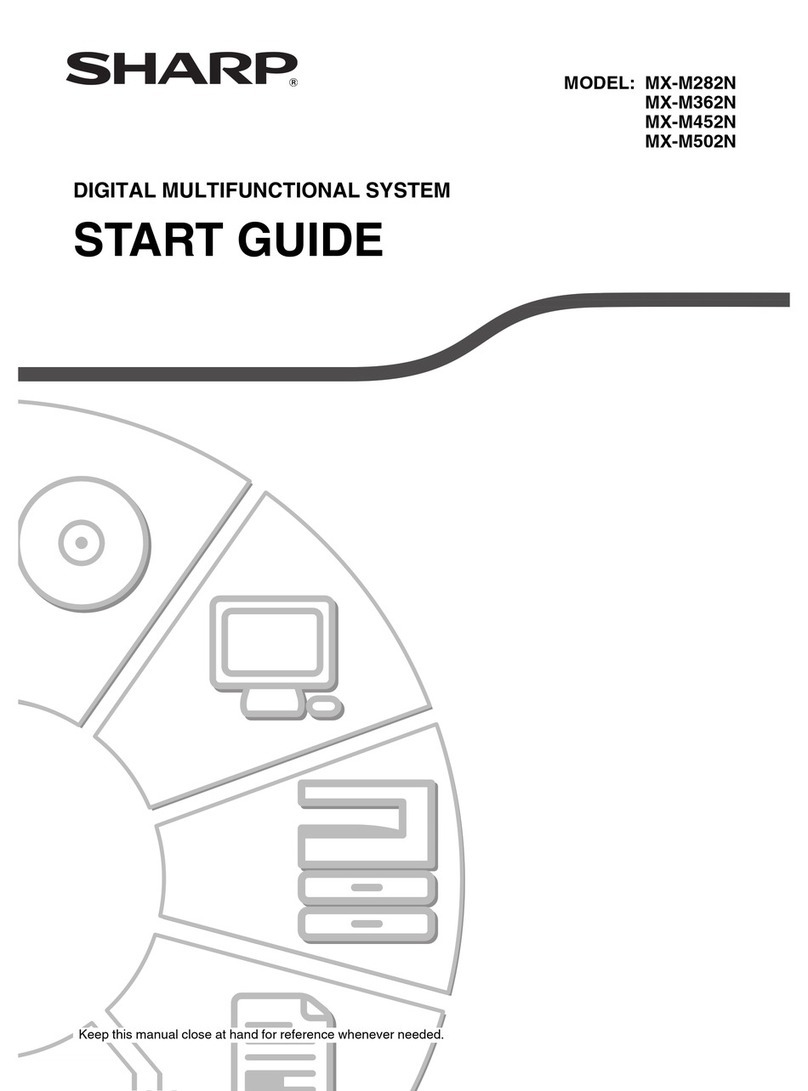 Sharp MX-M502N Guide