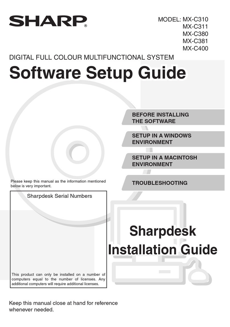Sharp MX-C381 User manual