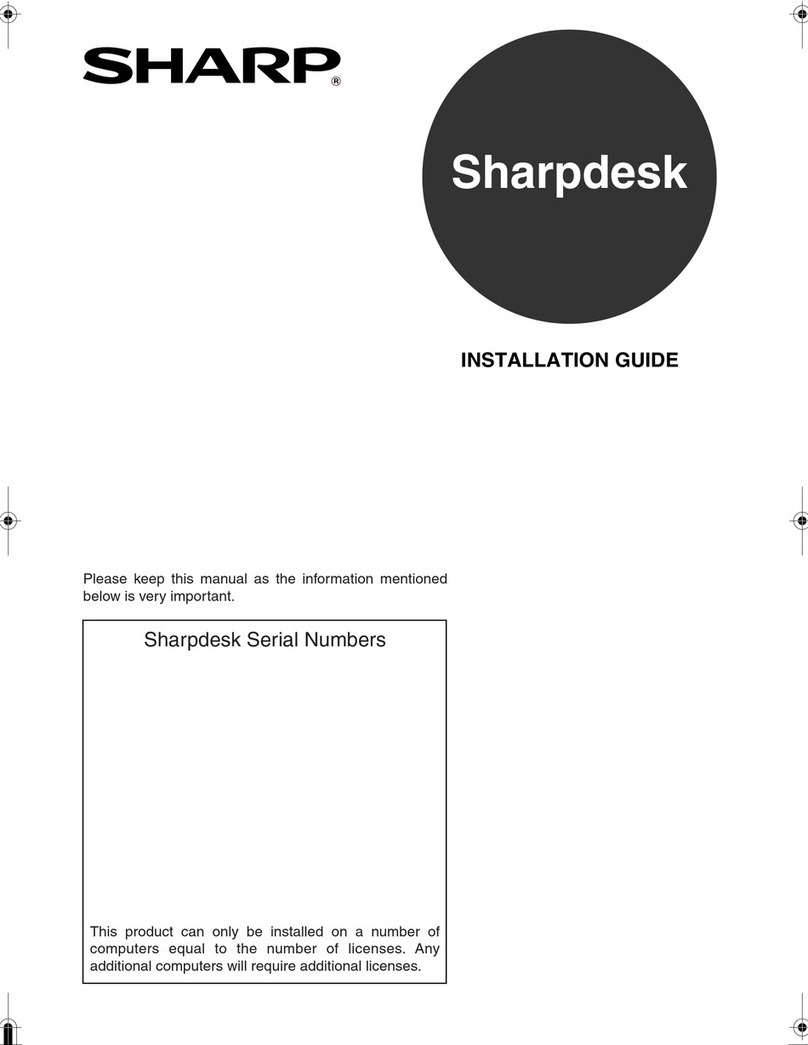 Sharp MX-7001N Series installation guide