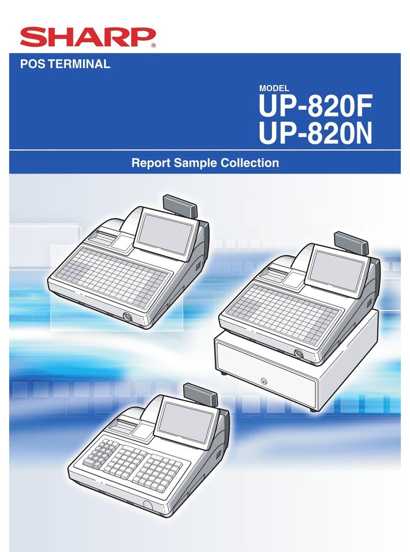 Sharp UP-820F User manual