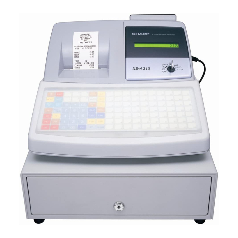 Sharp XE-A213 instruction manual