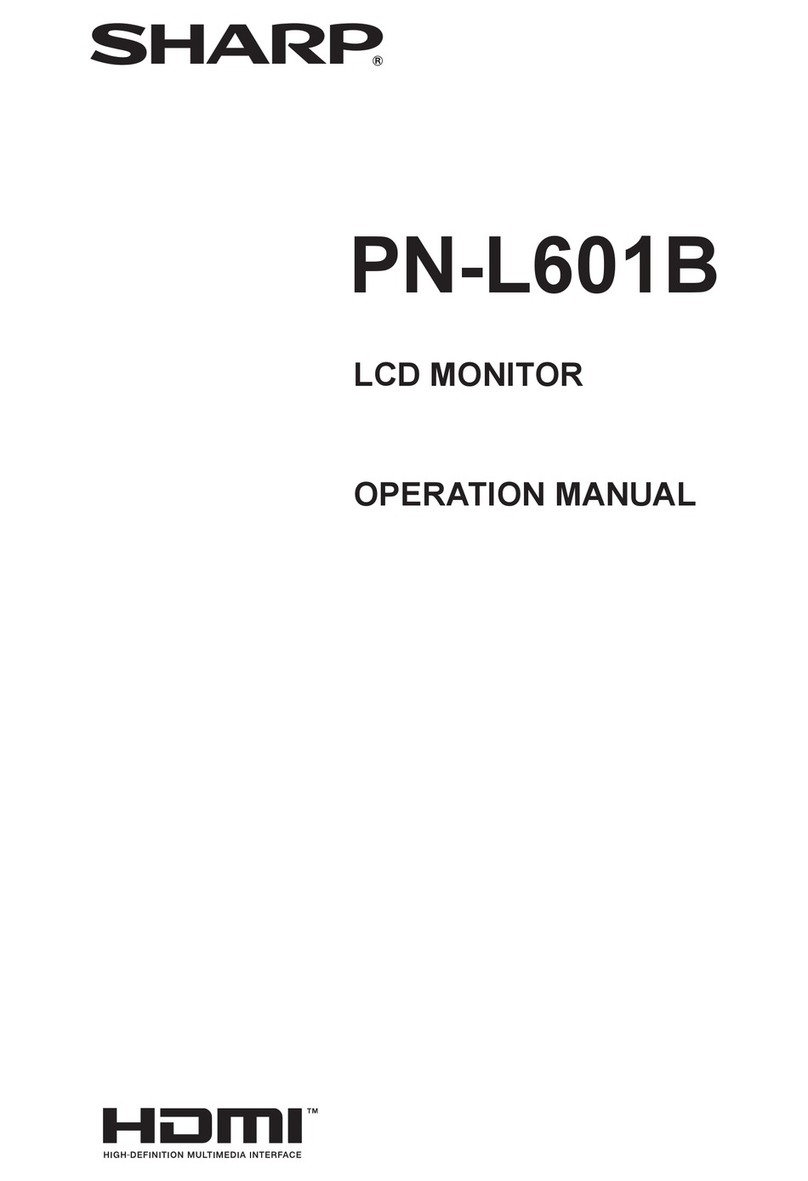 Sharp PN-L601B User manual