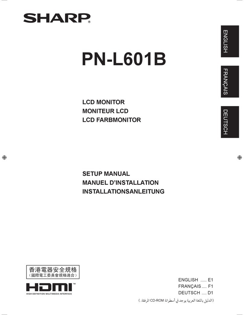 Sharp PN-L601B User guide