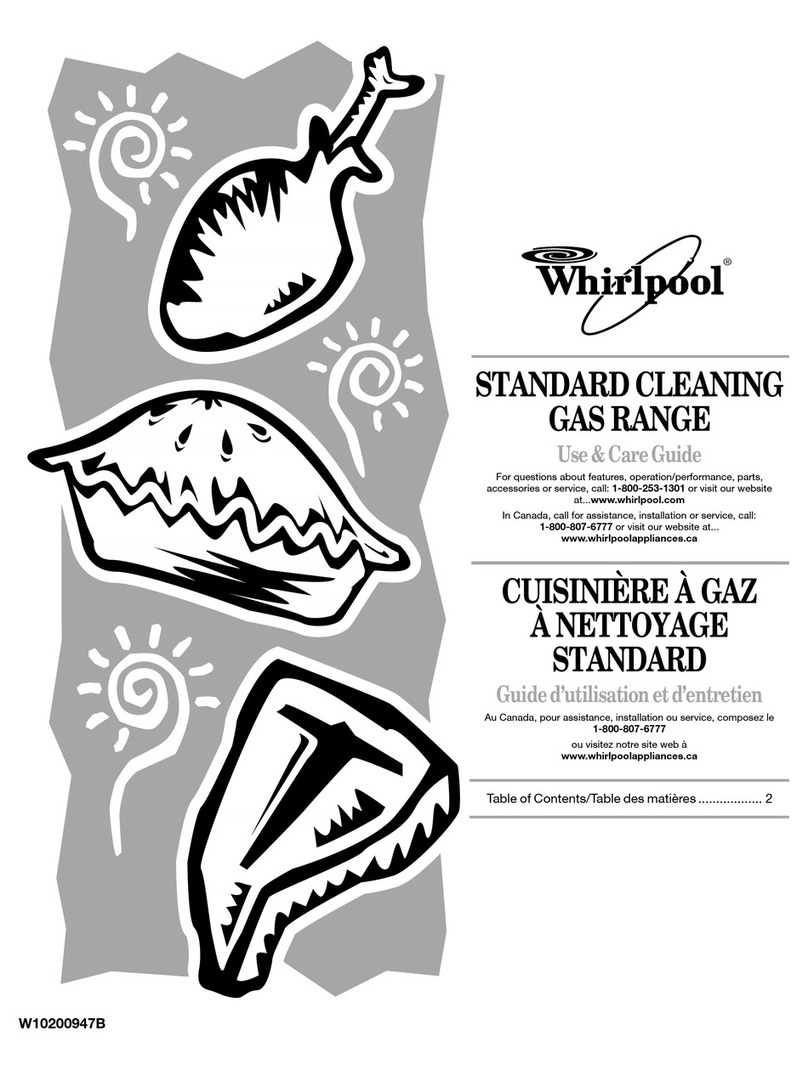 Whirlpool  WFG231LVQ Use and care guide