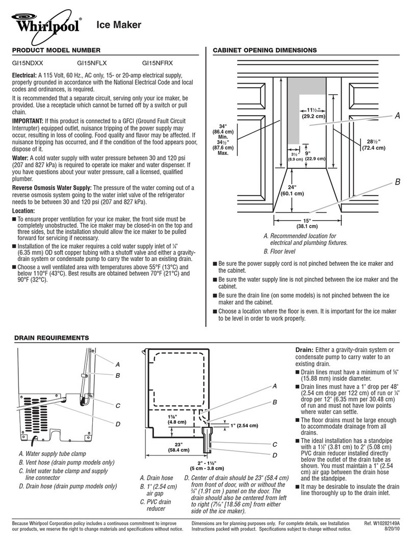 Whirlpool GI15NDXX Parts list manual