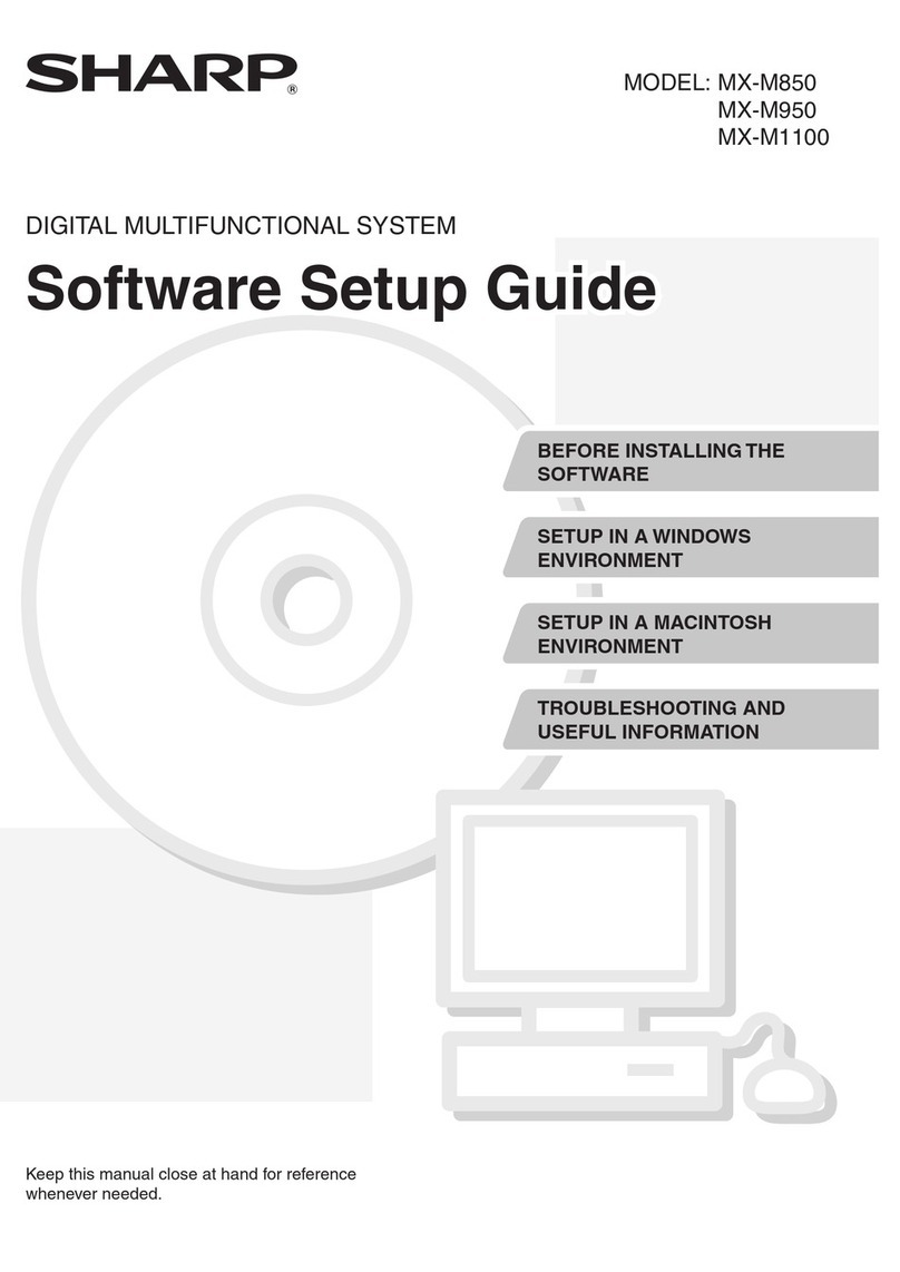 Sharp MX-M1100 User manual