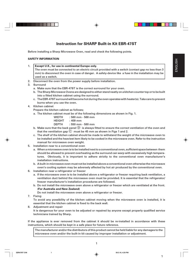 Sharp EBR-47ST User manual