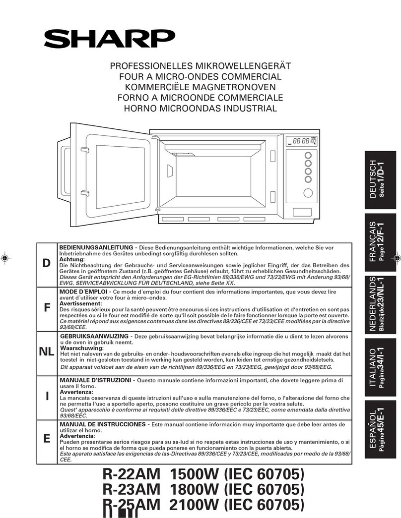 Sharp R-23AM User manual