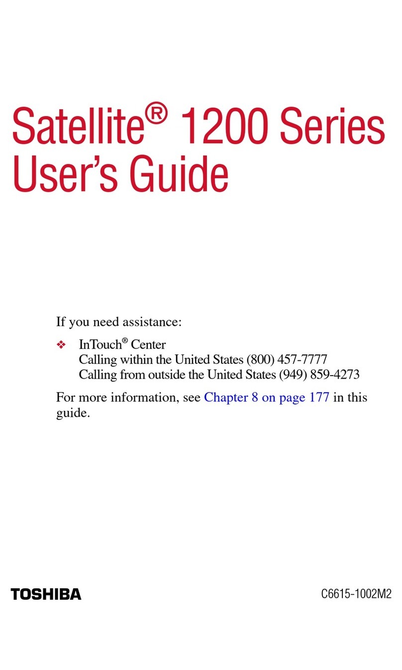 Toshiba Satellite 1200-S121 User manual