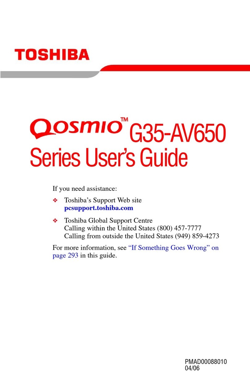 Toshiba Qosmio G35-AV650 Series User manual