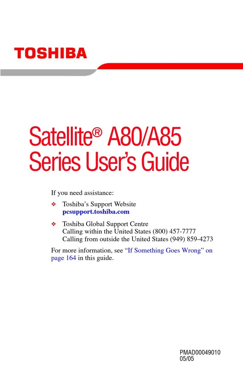 Toshiba A85-S1071 User manual