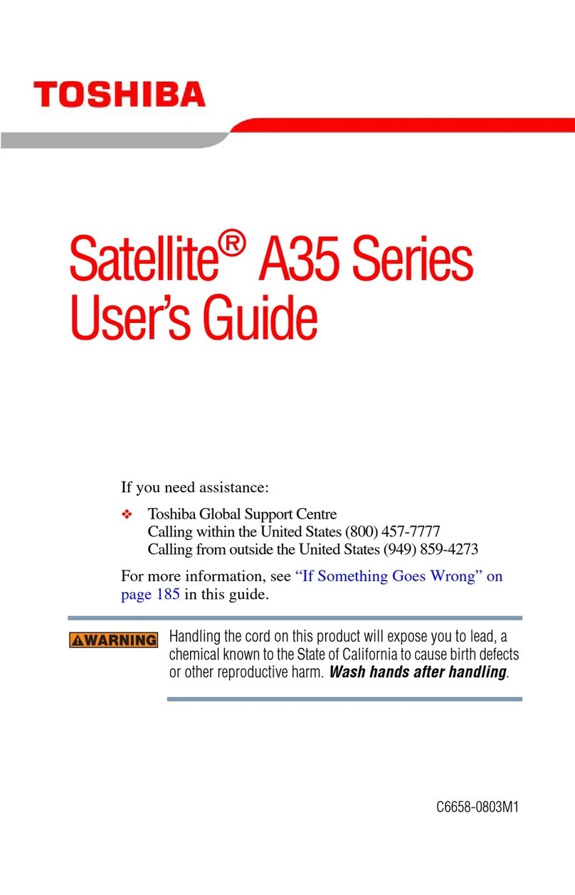 Toshiba A35-S159 - Satellite - Mobile Pentium 4 2.3... User manual