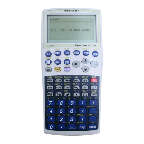 Sharp EL-9900 User manual