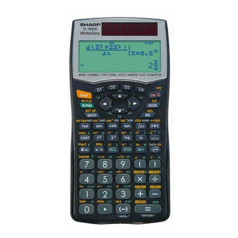 Sharp EL-W506B User manual