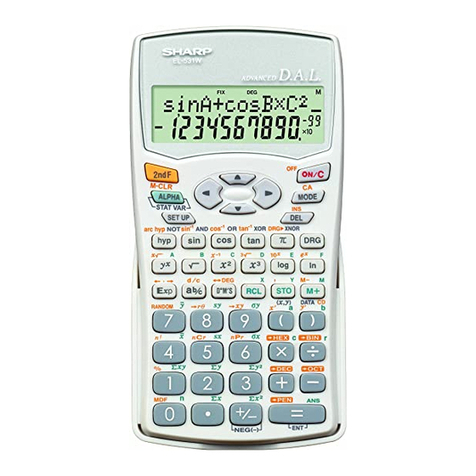Sharp EL-509W User manual