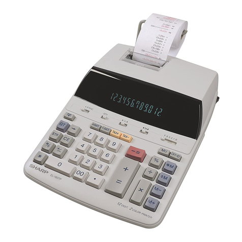 Sharp EL-1607P User manual
