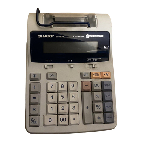 Sharp EL-1801E User manual