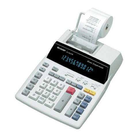 Sharp EL-2901PIII Operation manual