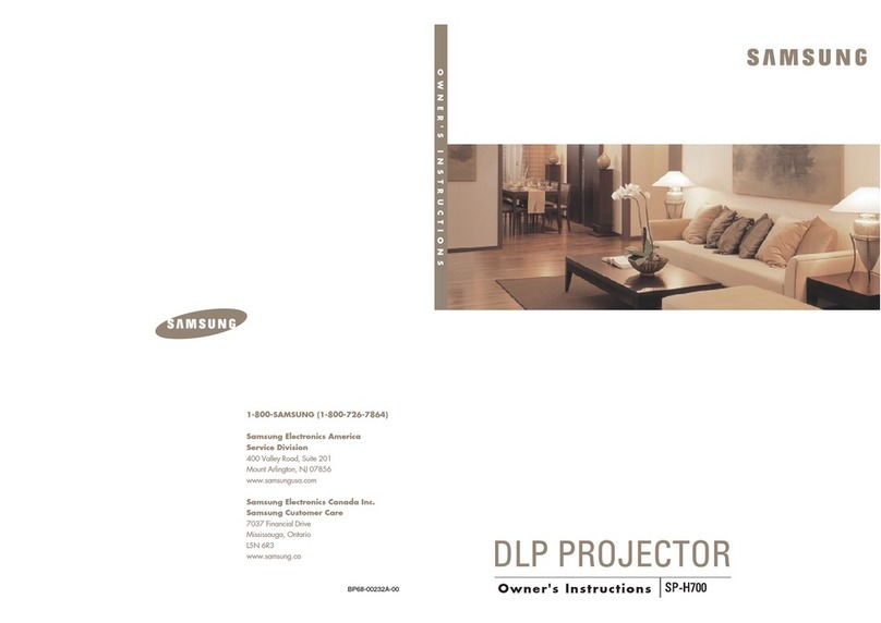 Samsung SPH700AE - DLP Home Theater Projector User manual