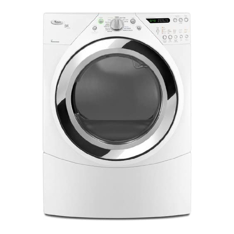 Whirlpool Duet WED9600T Product dimensions