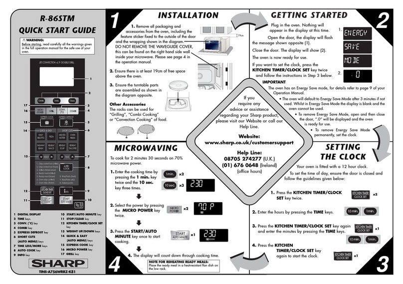 Sharp R-86STM-A User manual